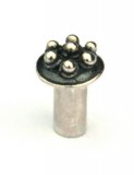 Sterling silver changeable ringtop, Durian