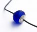 Blue solid sandblasted