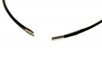 Multistrand necklace with Bayonet black 45CM