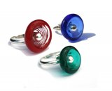 Glass Top Cupped ring