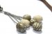 Kiezels hanger op lange leren ketting