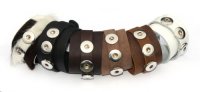 Leather bracelet wrap size L