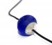 Blue solid sandblasted