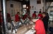 Workshop sandblasting on objects