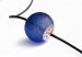 Hollow bleu swirls sandblasted